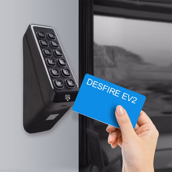 Wiegand RS485 Dual Frequency RFID NFC Reader with Qr Code Scanner