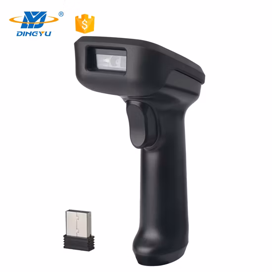 1d 2D Image Qrcode Barcode Scanner 2.4GHz Handheld Wireless with Cradle Barcode Scanner